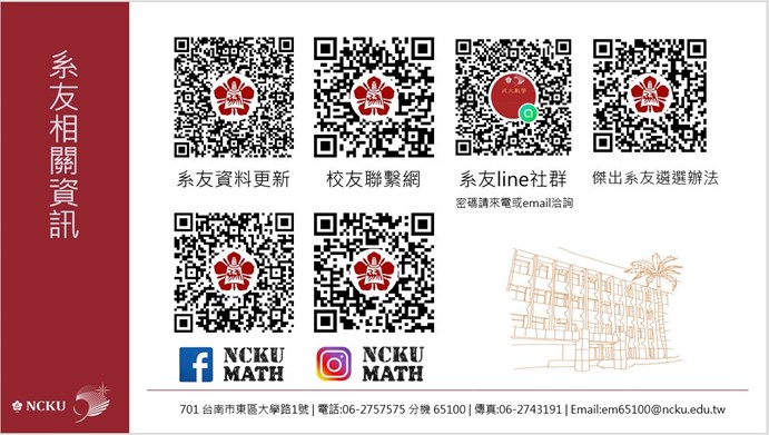 各類系友相關連結QR-code