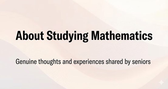Click to go About Studying Mathematics