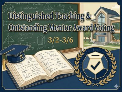 Distinguished Teaching Award & Outstanding Mentor Award VotingImage